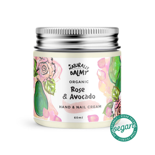Organic Rose & Avocado Hand & Nail Cream (60ml)